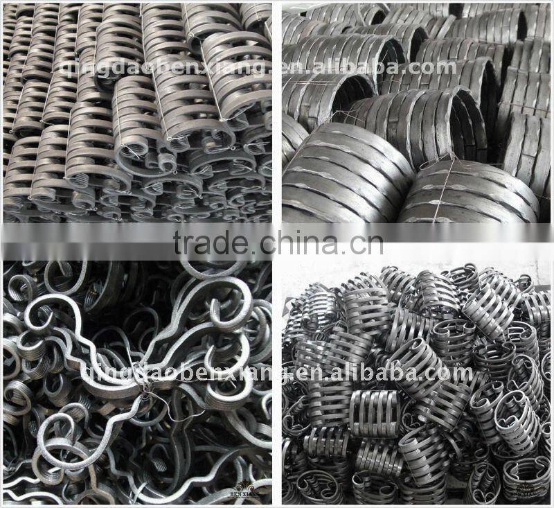 ornamental wrought iron scrolls used on fence,stairing,gate,guardrail
