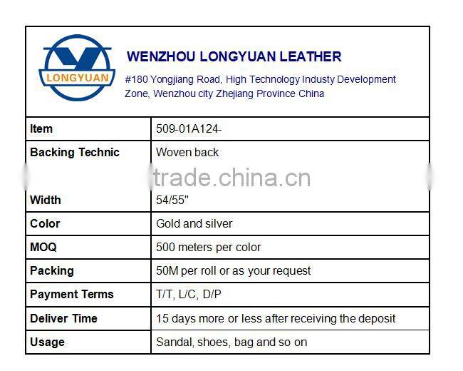 Leather Foil Metallic Leather Mirror Fabric