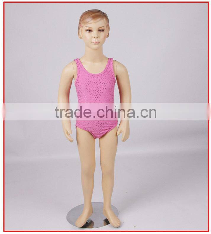 Cute colorful tiered rainbow kids swimwear for girls