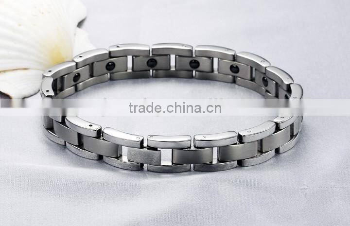 KSTONE 2015 Classic Style 316L Stainless Steel Magnetic Energy Bracelet for Men