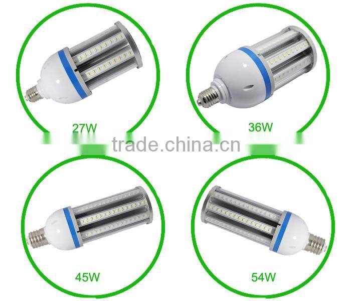 IP64 360 degree led smd light, 36w corn e27 e40 led street light bulb