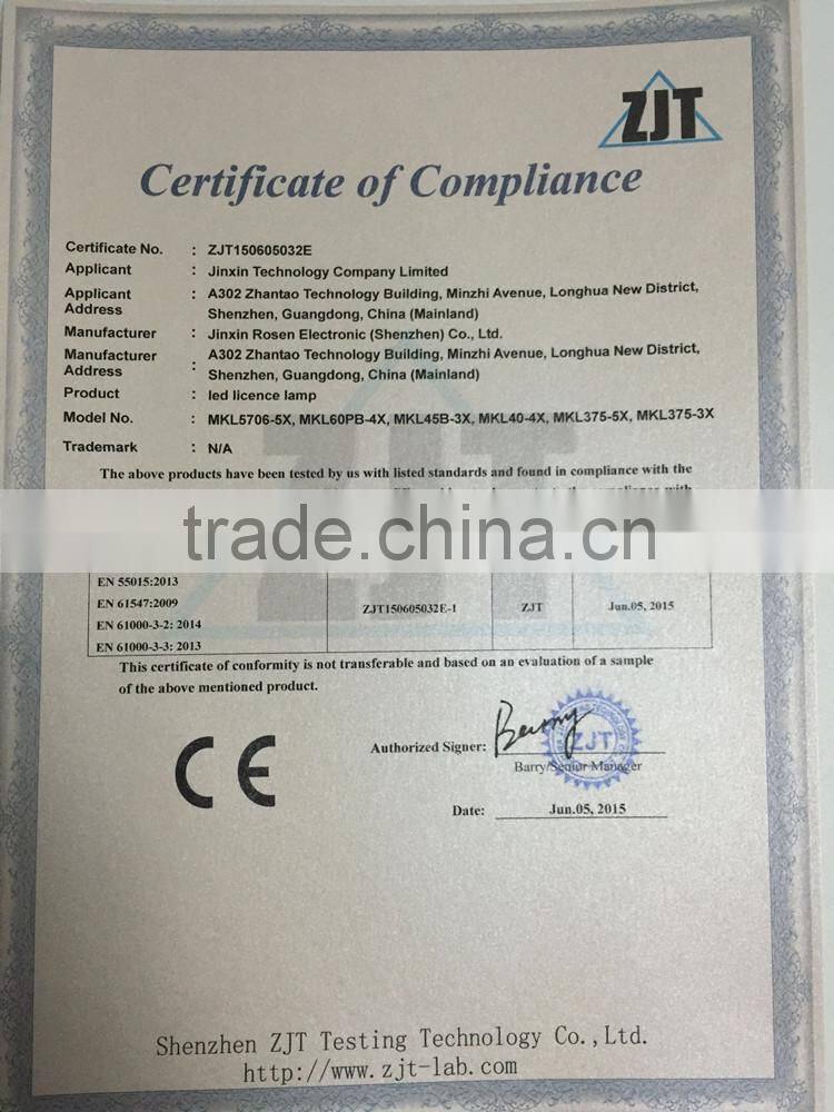 Slim Chrome 3 LED Motorcycle Plate Light License Number Rear Tag Sport Bike