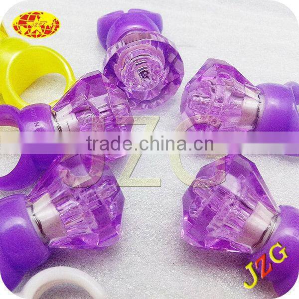 13years factory supply finger ring flashing led light party decor cheap promotional gift plastic led light finger ring