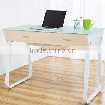 Hot new toughened glass computer desk, personalized office, home computer desk