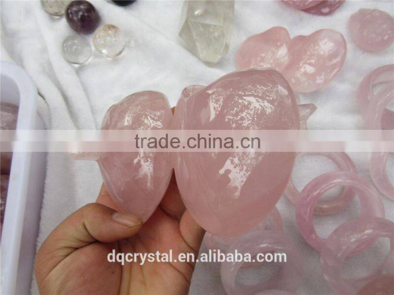 rose quartz heart and arrow crystal heart for sale