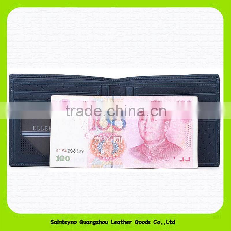 15609 High-end classical rfid blocking fashion business genuine leather men wallet
