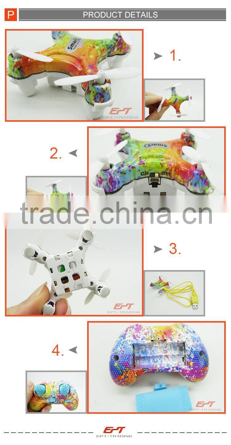 Professional 2.4g mini remote control rc quadcopter drone for wholesale