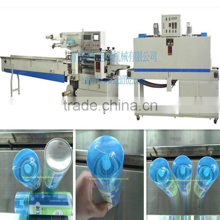 Omron Servo Motor Full Automatic Aerosol Can Shrink Wrapping Machine