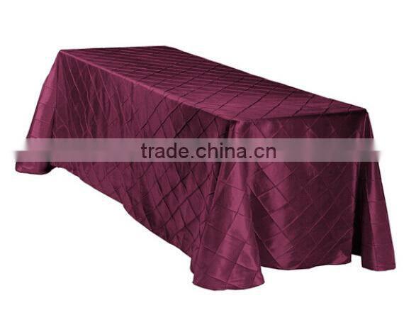 Rectangle Taffeta Tablecloth,Pintuck Tablecloth,Tablecloth Overlay