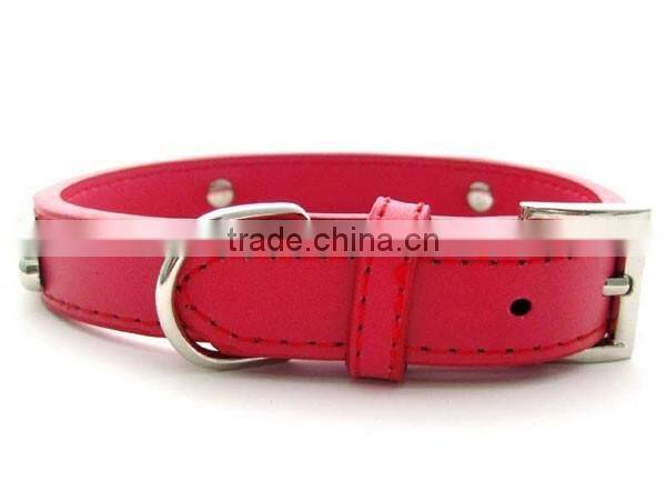 Western bone Stud Fashion Genuine Leather Pet Collars For Dog Cat