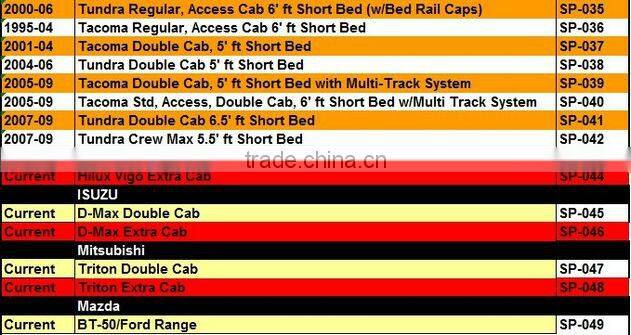 tonneau cover hilux ABS Hard for Toyota Hilux vigo