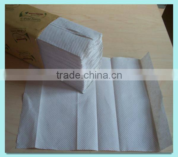 White recyle cheapest C-fold towel paper for dispenser