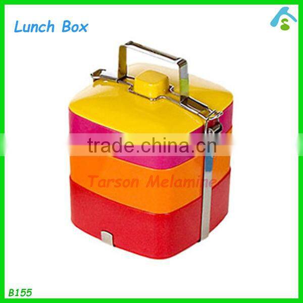 multilevel lunch box , melamine lockable lunch box
