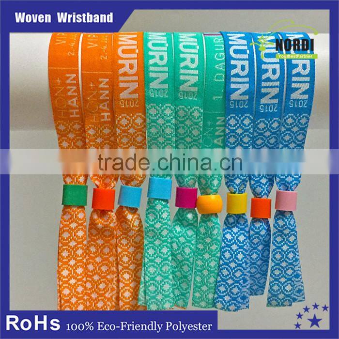 Manufacture customized logo woven wristband