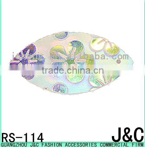 29 mm round white AB flowers Acrylic stone