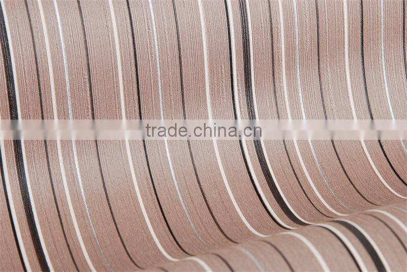 Chinese project stripe vinyl wallcovering