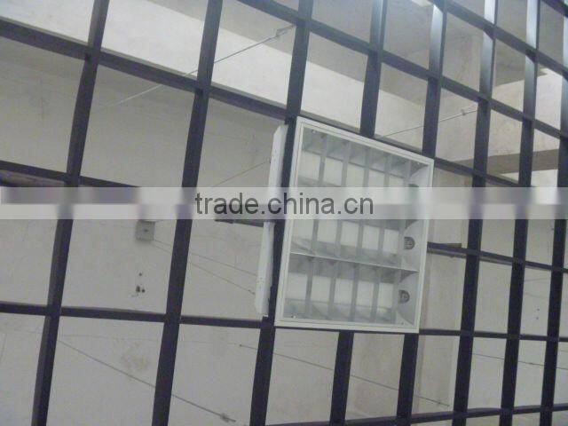 Grid drop ceiling light fixture 3x18w