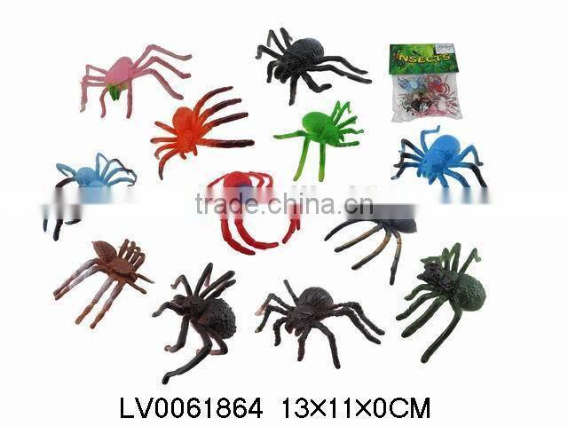 Hot-selling simulation plastic Spider toy 12 IN 1