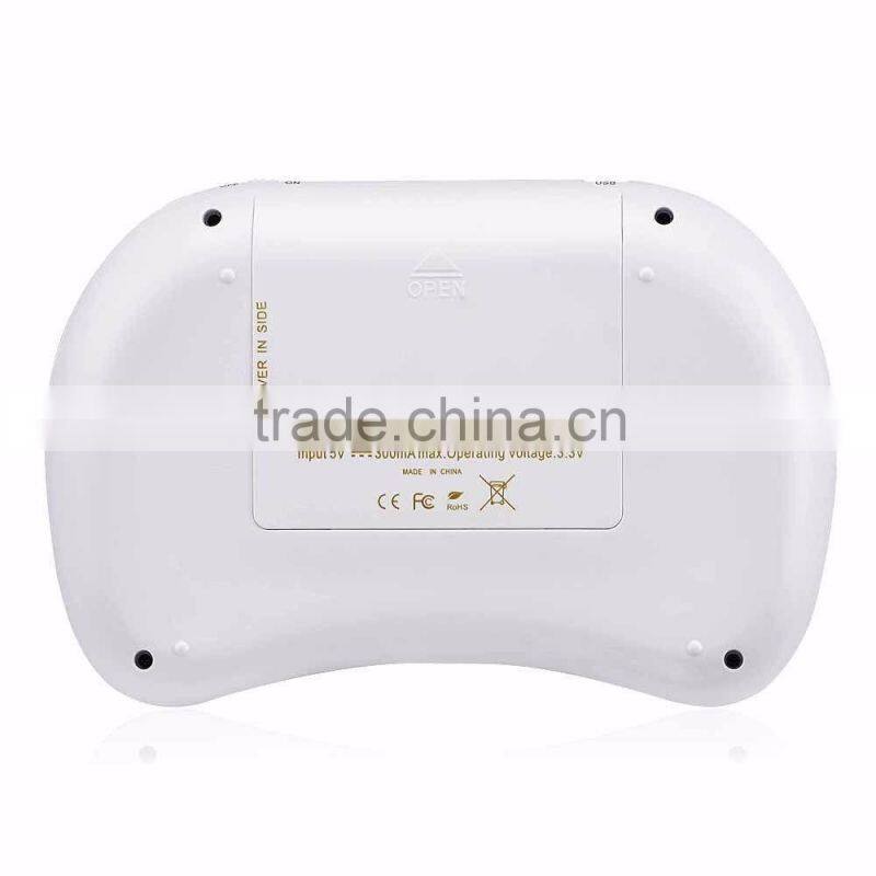 2.4GHz Wireless Mini Keyboard Mouse Touchpad for PC Android TV BOX HTPC White Keyboard