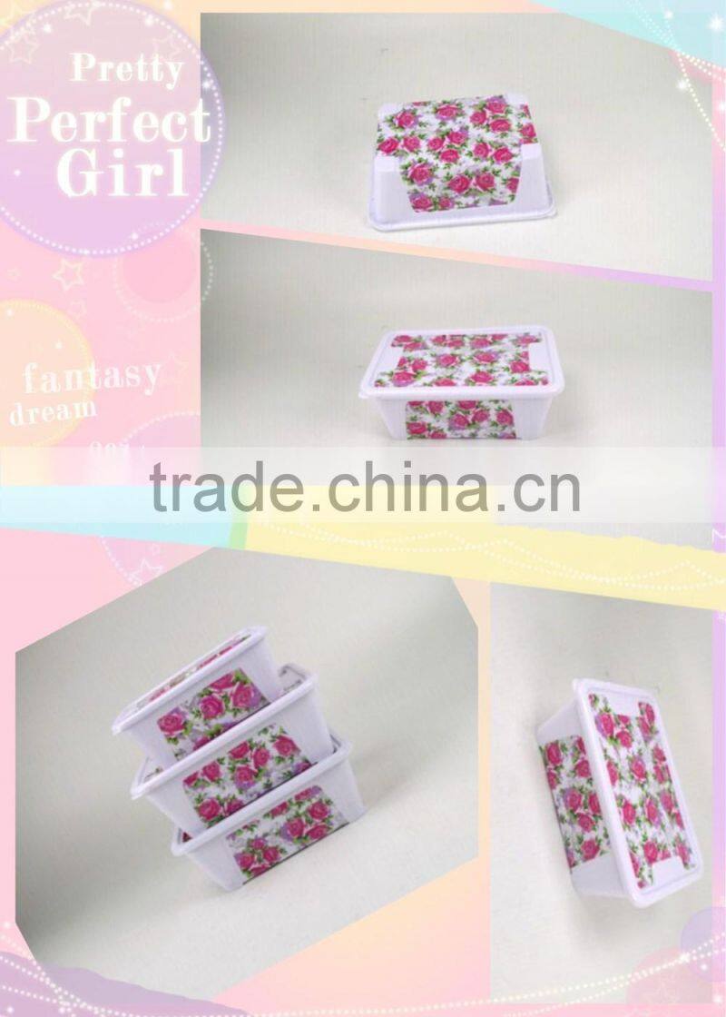 flower plastic lunch box