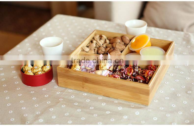 Fujian Xingyuan Bamboo Material Dry Fruit Tray, Candy Box with Lid