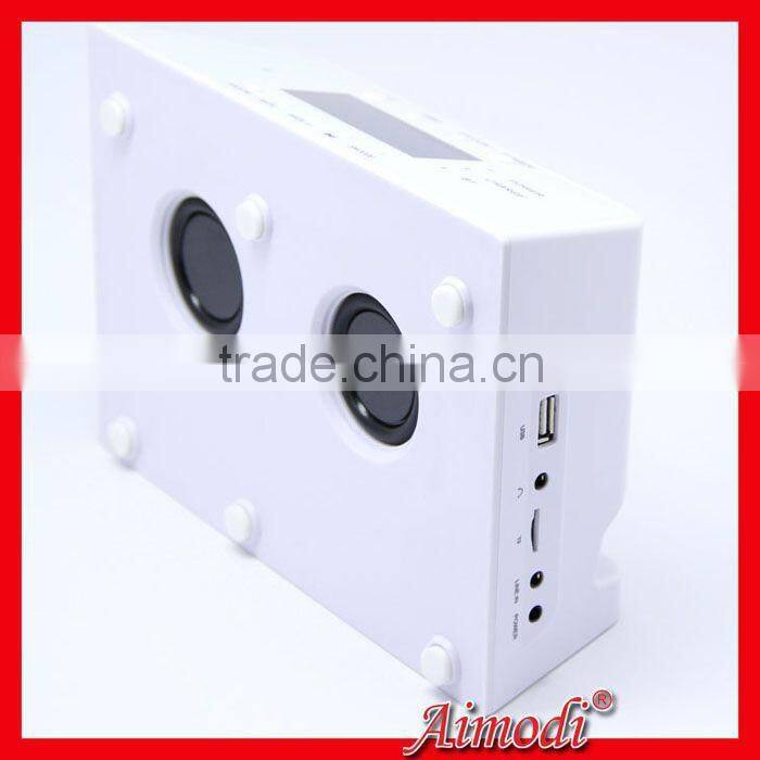new arrival alarm clock wireless speaker bluetooth with FM radio led screen