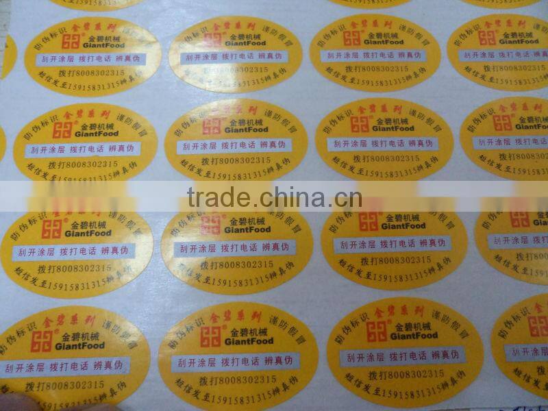 Telecom security No. label