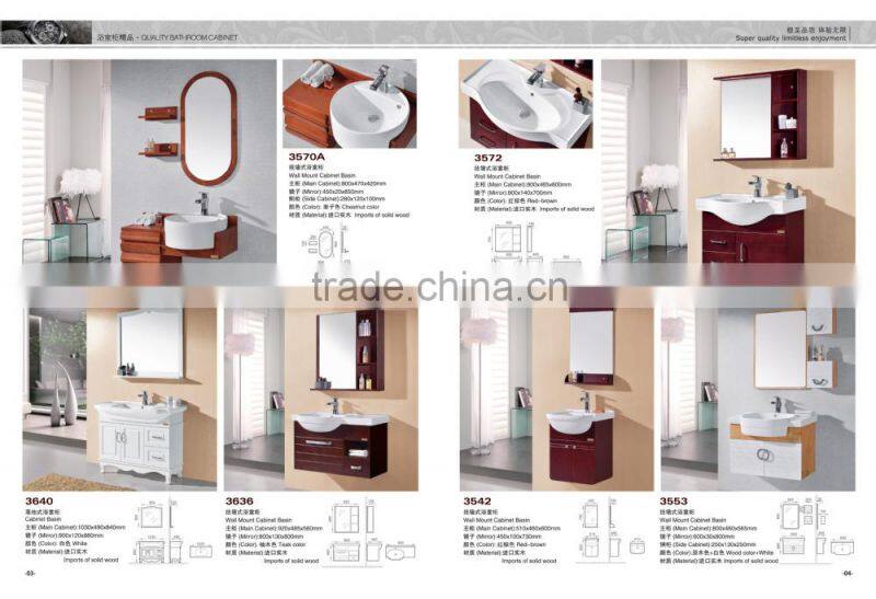 Bathroom Wooden Designs Cabinet Basin nature dark Oak Cabinet DC3576