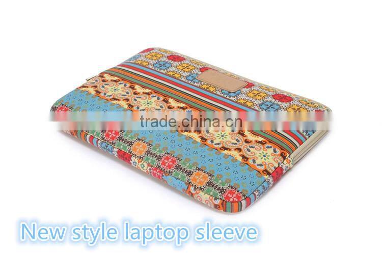 Top popular canvas laptop good protection innovational sublimation laptop sleeve for 8"-15"