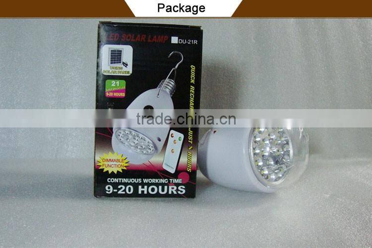 Portable dual usb car charger solar led light solar lamp solar powered light for indoor