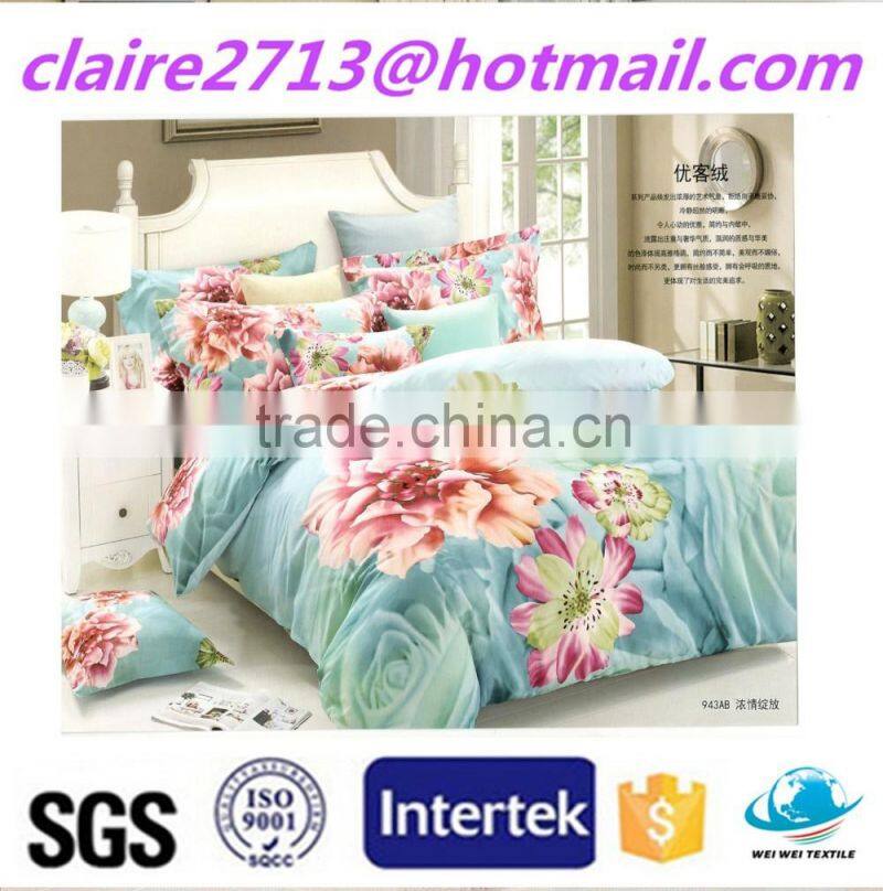 bright color china wholesale satin fabric cotton rayon luxury bedding sets