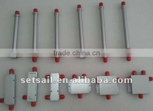 Slivery-white Color 4-way RF Power Splitters/Dividers(800-2500,800-2700,698-2700MHz)