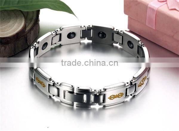 Aquarius Elegant Stainless steel Magnetic Therapy Pain Relief Bracelet for Arthritis and Carpal Tunnel
