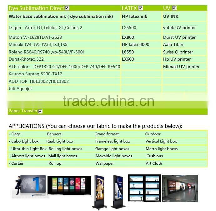 Bleached twill white fabric coating dye sub fabric