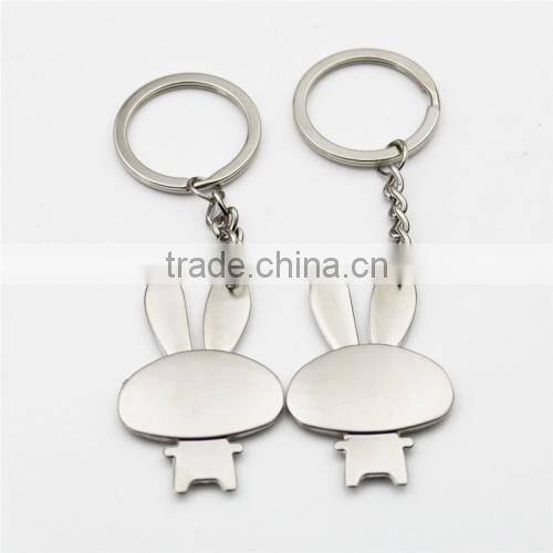 New anime keychain rabbit keychain bunny anime keychain metal bunny keychain