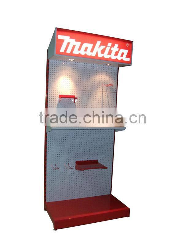 Customized hot retail metal wall display shop shelving