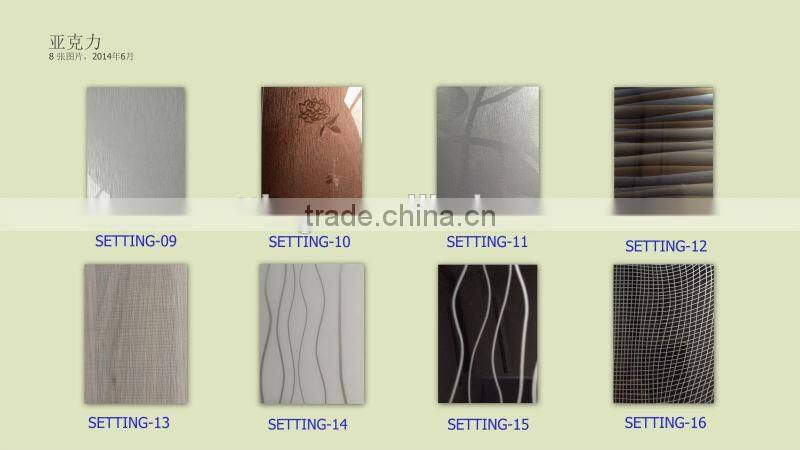 No -Wave Acrylic Faced MDF panels for wardrobe