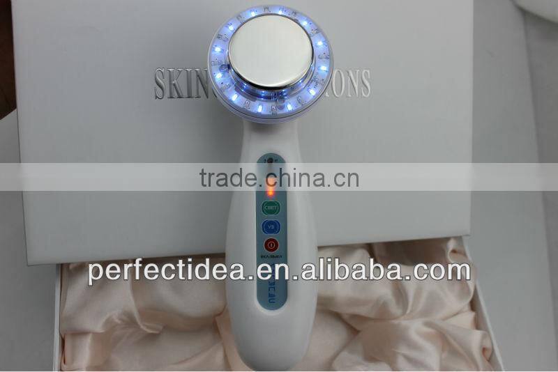 BP-009 portable 1mhz ultrasonic red light therapy for skin beauty device