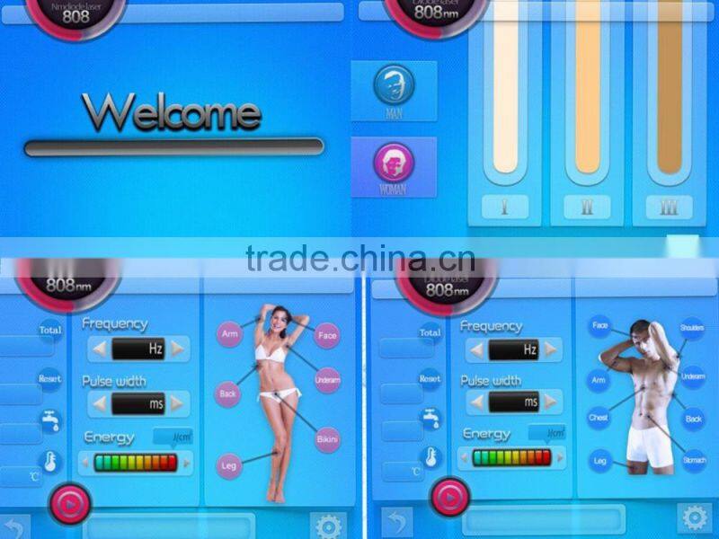 permanent body hair removal diode laser hair removal system