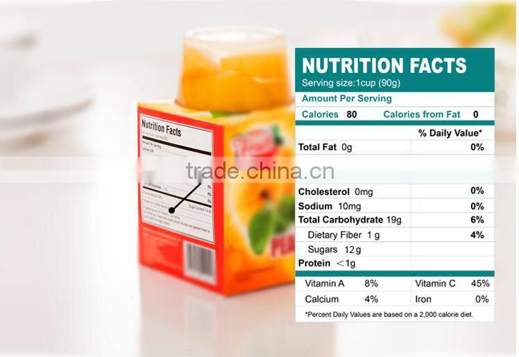Wholesale Fruit Pulp Jelly Cup Fruit in Syrup