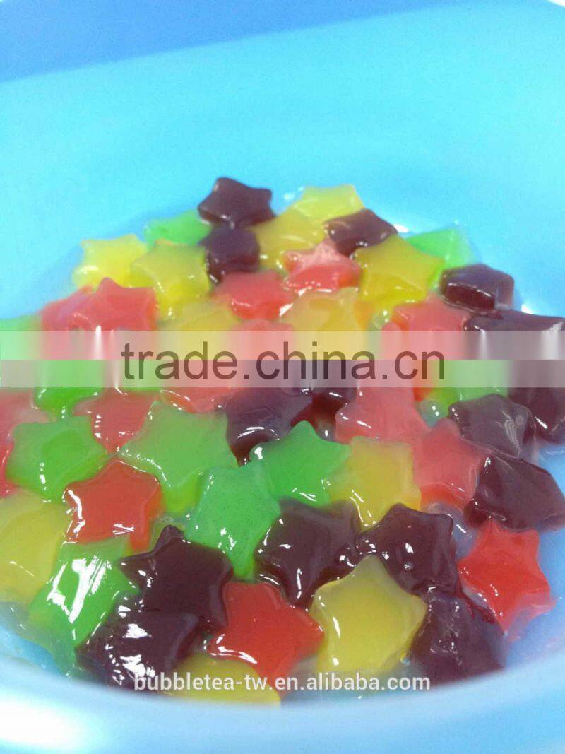 lychee star coconut jelly for bubble tea