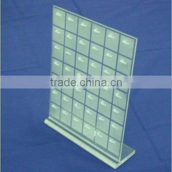 transparent hot selling laser cutting acrylic jewelry earrings display holder stand