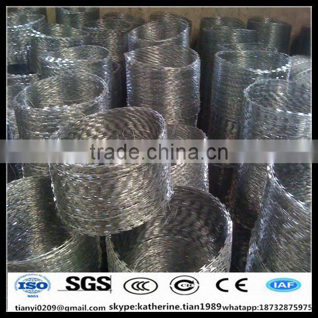 Bto22 concertina INOX stainless steel razor wire fence design