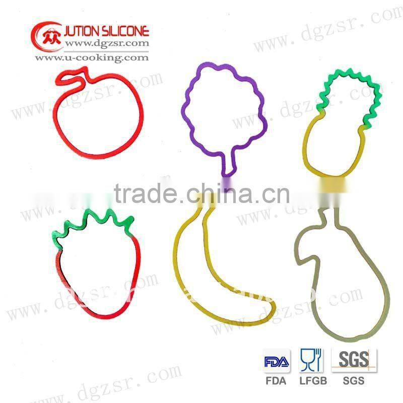 Rohs Fruit shapes silicone funy bands