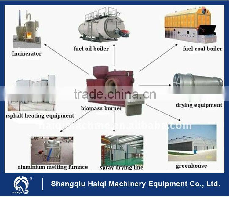 rice husk pellet burner for fuel oil boiler