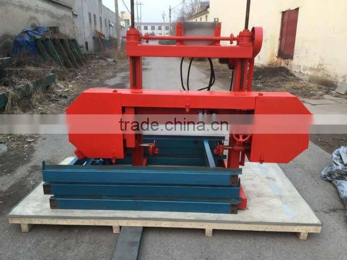 sh27 horizontal portable wood band sawmill with diesel engine
