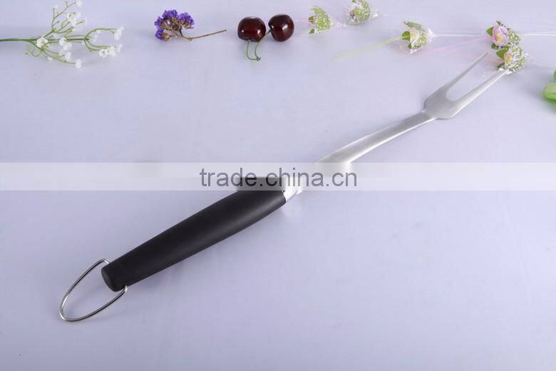 3 Piece BBQ Tools Set - Heavy Duty Professional Grade 3 Pc Barbecue Tool Set Including Grilling Spatula, Tongs, and Fork