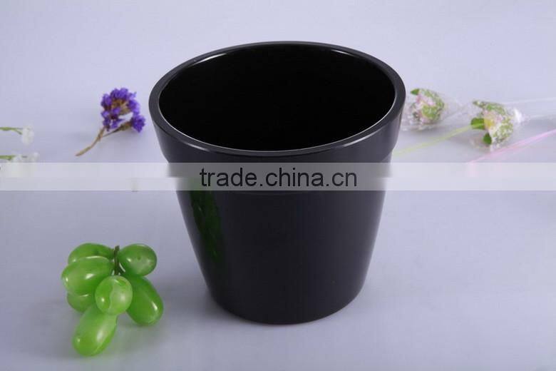 decorative plant pots indoor/flower pots wholesale/unbreakable melamine flower pot, decoration cheap flower pots