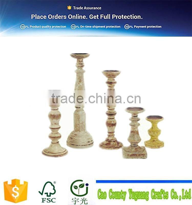handicraft supplier custom new candle wood holder