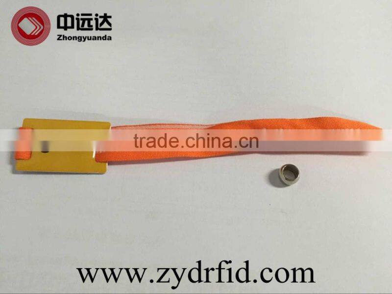 woven NFC bracelets for events with ntag213 / ultralight chip with laser code and heat transfer fashion style